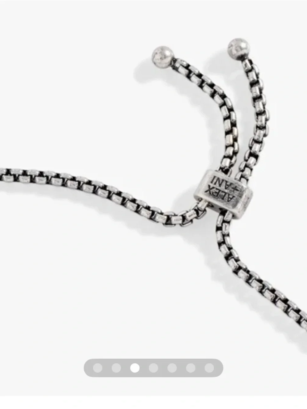Alex and Ani Silver Elephant Crystal Slider Bracelet